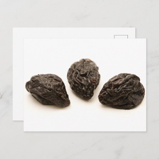 Carte Postale Plums séchés (Devant / Derrière)