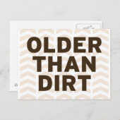 Carte Postale Plus âgé que la tête (Devant / Derrière)
