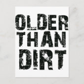 Carte Postale Plus ancien que la saleté (Devant)