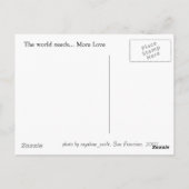 Carte Postale Plus d'amour (Dos)