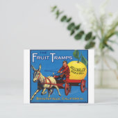 Carte Postale Plus d'amusement de tramp de fruits (Debout devant)