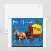 Carte Postale Plus d'amusement de tramp de fruits (Devant / Derrière)