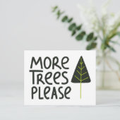 Carte Postale Plus d'arbres S'il vous plaît (Debout devant)