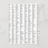 Carte Postale Plus de 600 mots positifs ! (Devant)