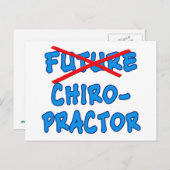 Carte Postale Plus de CHIROPRACTEUR Futur (Devant / Derrière)