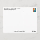 Carte Postale PLUS DE CULTURE Carton Postcard par April McCallum (Dos)