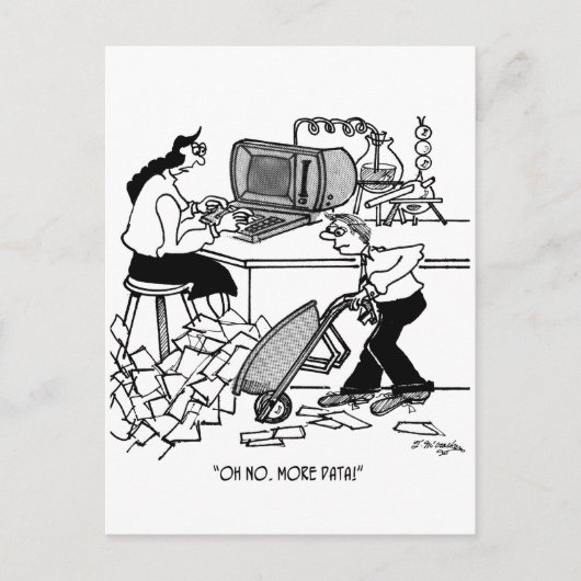 Carte Postale Plus De Données ! (Devant)