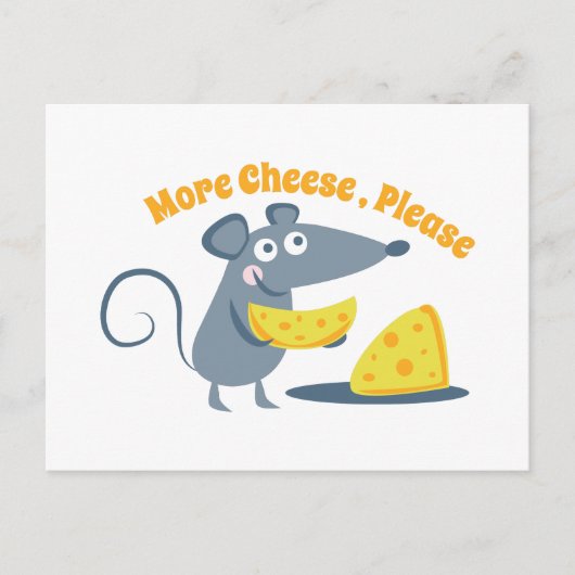 Carte Postale Plus De Fromage, S'Il Vous Plaît (Devant)