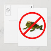 Carte Postale Plus de grenouilles ! (Devant / Derrière)