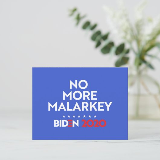 CARTE POSTALE PLUS DE MALARKEY (Debout devant)