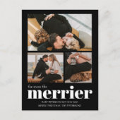 Carte Postale Plus de Noël de la grossesse plus joyeuse (Devant)