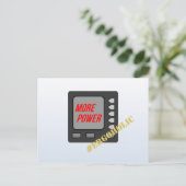 Carte Postale Plus de puissance amusant rower erging (Debout devant)