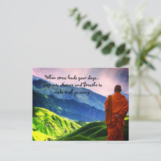 Carte Postale Plus de stress (Debout devant)