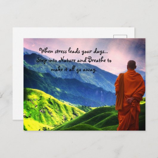 Carte Postale Plus de stress (Devant / Derrière)