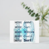 Carte Postale Plus de vie de plage (Debout devant)