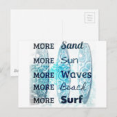 Carte Postale Plus de vie de plage (Devant / Derrière)