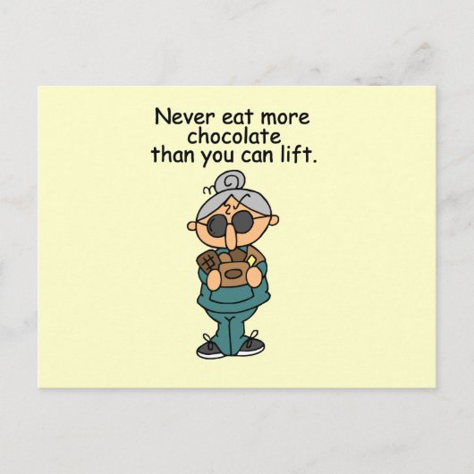 Carte Postale Plus d'Humours au chocolat (Devant)