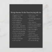 Carte Postale Plus Difficile À Faire Que D'Acheter Un Contrôle D (Devant)