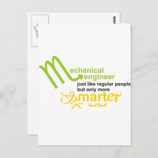 Carte Postale plus intelligent (Devant / Derrière)