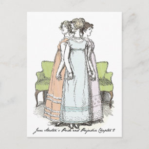 Carte Postale Plus jeune et plus grand, Jane Austen Pride & Préj
