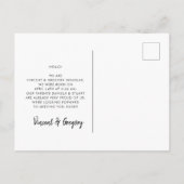 Carte Postale Plus la faire-part de naissance jumelle est joyeus (Dos)