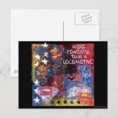 Carte Postale Plus Puissant Qu'Une Locomotive (Devant / Derrière)