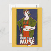 Carte Postale Plus qu'une muse (Devant / Derrière)