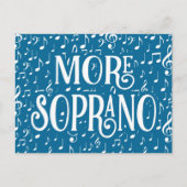 Carte Postale Plus Soprano - Chanteur Bleu Blanc (Devant)