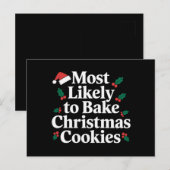 Carte Postale Plus susceptible de préparer des biscuits de Noël  (Devant / Derrière)