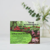 Carte Postale Plush Green Paysage Entretien de pelouse (Debout devant)