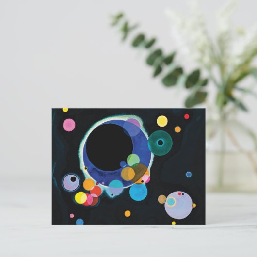 Carte Postale Plusieurs cercles par Wassily Kandinsky (Debout devant)