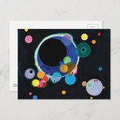 Carte Postale Plusieurs cercles par Wassily Kandinsky (Devant / Derrière)