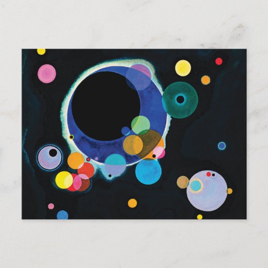 Carte Postale Plusieurs cercles par Wassily Kandinsky (Devant)
