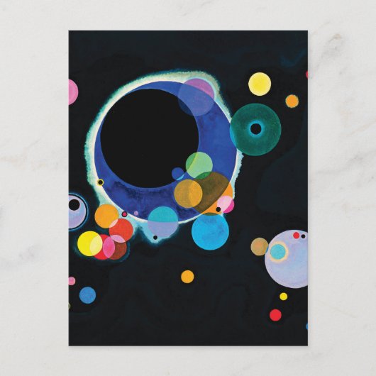 Carte Postale Plusieurs cercles par Wassily Kandinsky (Devant)