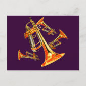 Carte Postale Plusieurs trompettes (Devant)