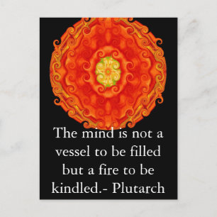 Carte Postale Plutarch citation enseignement