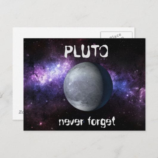 Carte Postale Pluto (Devant / Derrière)