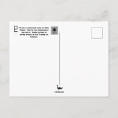 Carte postale Pluto (Dos)