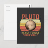 Carte Postale pluto N'OUBLIEZ JAMAIS (Devant / Derrière)