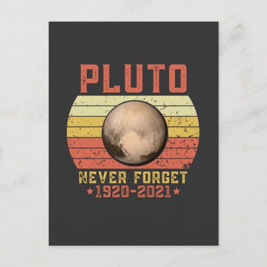 Carte Postale pluto N'OUBLIEZ JAMAIS (Devant)