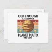 Carte Postale Pluto Vintage Planète Galaxie Espace Détresse (Devant / Derrière)