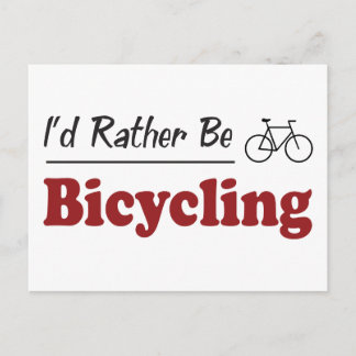 Carte Postale Plutôt Bicycler