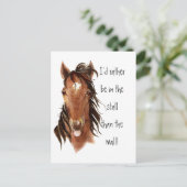 Carte Postale Plutôt être dans le décrochage que l'Humour de Che (Debout devant)