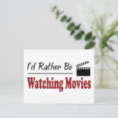 Carte Postale Plutôt regarder des films (Debout devant)