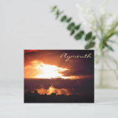 Carte Postale Plymouth au chocolat orange foncé (Debout devant)
