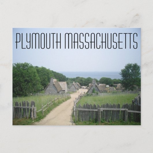 Carte postale Plymouth Massachusetts (Devant)