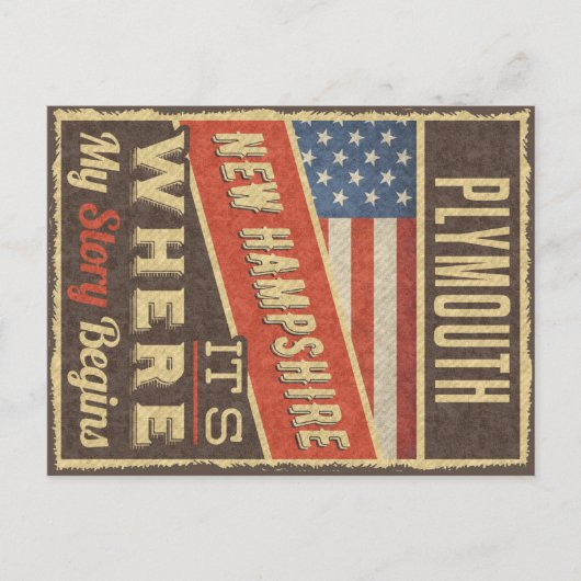 Carte Postale Plymouth New Hampshire (Devant)