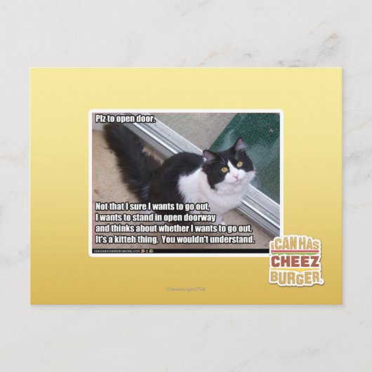 Carte Postale PLZ à la porte ouverte (Devant)