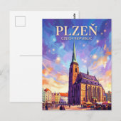 Carte Postale Plzeň République tchèque (Devant / Derrière)