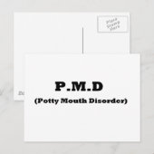 CARTE POSTALE PMD (Devant / Derrière)
